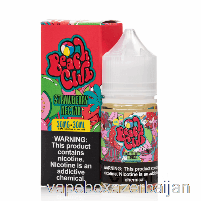 Vape Baku Strawberry Nectar - Beach Club Salts - 30mL 30mg